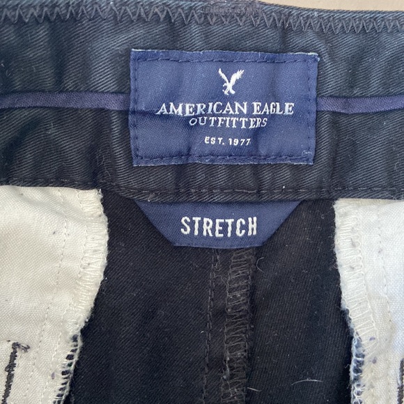 American Eagle Outfitters khaki Midi shorts black - Picture 3 of 4
